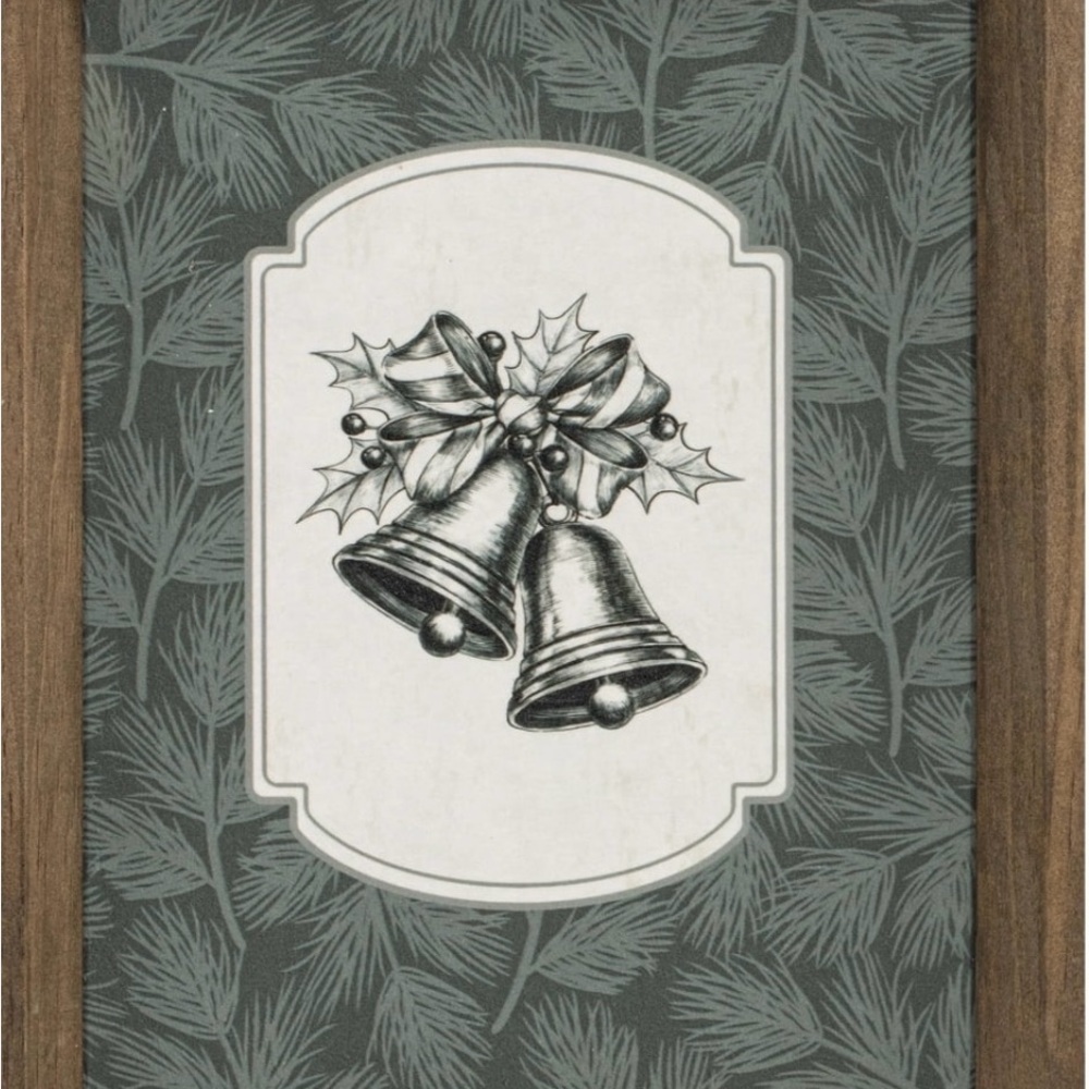 My Texas House Holiday Bells Framed Holiday Wall Art 8”x10”